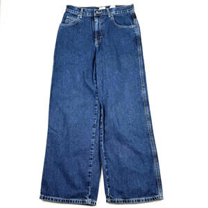 Vintage Y2K Calvin Klein Womens 10 28x27 Baggy Straight Wide Leg Denim Jeans